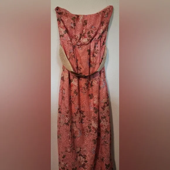 No Boundaries Dresses No Boundaries Floral Strapless Dress